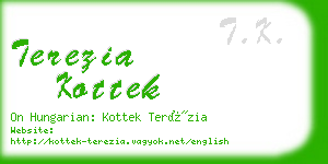 terezia kottek business card